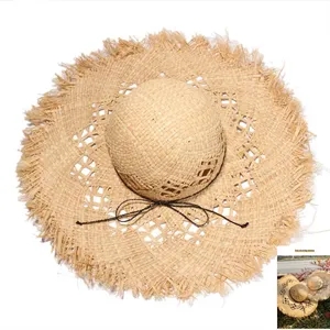 Women's French Style Wide-Brim Beach Sun Hat