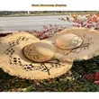 Women's French Style Wide-Brim Beach Sun Hat | https://www.bestnamebadges.com