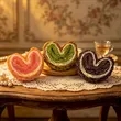 Simulation Food Toy Heart Shaped Butterfly Pastry | https://www.bestnamebadges.com
