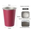 Stainless Steel Single-Layer Cup | https://www.bestnamebadges.com