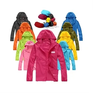 Packable Windbreaker & Sun Protection Jacket & Raincoat