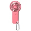 Portable Mini USB Rechargable Handheld Fan With Carabiner | https://www.bestnamebadges.com