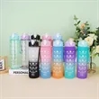 Large Capacity Outdoor Sports Gradient Water Bottle Straw | https://www.bestnamebadges.com