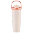 Large Capacity Stainless Sports Bottle Dual Pop Up Lids | https://www.bestnamebadges.com