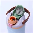Large Capacity Stainless Sports Bottle Dual Pop Up Lids | https://www.bestnamebadges.com