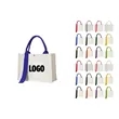 Canvas Tote Bag W/Slogan Strap | https://www.bestnamebadges.com