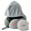 Hooded Travel Neck Pillow | https://www.bestnamebadges.com
