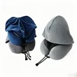 Hooded Travel Neck Pillow | https://www.bestnamebadges.com