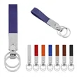 PU Leather Strap Keychain Key Holder W/ Double Ring | https://www.bestnamebadges.com