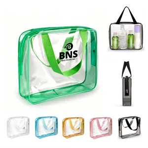Transparent PVC Travel Waterproof Handle Bag