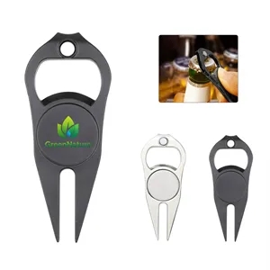 3 In 1 Golf Divot Tool With Bottle Opener & Ball Maker