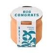 Modern Sprout Tiny Terracotta Big Congrats | https://www.bestnamebadges.com