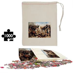 1000 Puzzle In Cotton Drawstring Cinch