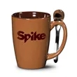 Roberta Mug & Spoon - 16oz - Imprinted | https://www.bestnamebadges.com