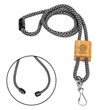 Braided Rope Lanyard with Bamboo Adjuster | https://www.bestnamebadges.com