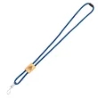 Braided Rope Lanyard with Bamboo Adjuster | https://www.bestnamebadges.com