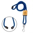 Braided Rope Lanyard with Bamboo Adjuster | https://www.bestnamebadges.com