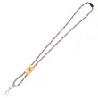 Braided Rope Lanyard with Bamboo Adjuster | https://www.bestnamebadges.com