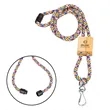 Braided Rope Lanyard with Bamboo Adjuster | https://www.bestnamebadges.com