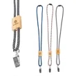 Braided Rope Lanyard with Bamboo Adjuster | https://www.bestnamebadges.com