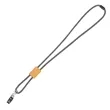 Braided Rope Lanyard with Bamboo Adjuster | https://www.bestnamebadges.com