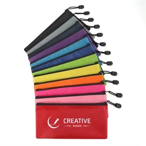 Premium Waterproof Zipper Pencil Pouch (Ocean)