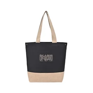 Recycled Cotton Canvas Jute Tote - AWARE™