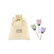 Modern Sprout® Flower Pop Trio Pouch | https://www.bestnamebadges.com
