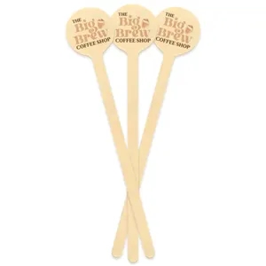 Custom Wooden Drink Stirrers