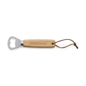 Oak Bottle Opener | https://www.bestnamebadges.com