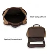 Classic Vintage Canvas Laptop Backpack With Spacious Storage | https://www.bestnamebadges.com