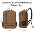 Classic Vintage Canvas Laptop Backpack With Spacious Storage | https://www.bestnamebadges.com