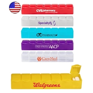 Union Printed, USA Made 7 Day Pill Box Planner