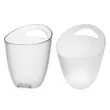 3L Clear Plastic Ice Bucket W/ Handle | https://www.bestnamebadges.com