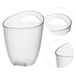 3L Clear Plastic Ice Bucket W/ Handle | https://www.bestnamebadges.com