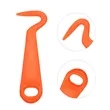 Small Plastic Horse Hoof Pick W/ Hanging Hole 5"x1.6" | https://www.bestnamebadges.com