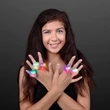 Assorted LED Soft Pom-Pom Rings | https://www.bestnamebadges.com