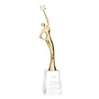 Star Goddess - Gold/Clear | https://www.bestnamebadges.com