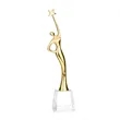 Star Goddess - Gold/Clear | https://www.bestnamebadges.com