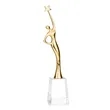 Star Goddess - Gold/Clear | https://www.bestnamebadges.com