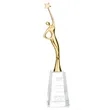 Star Goddess - Gold/Clear | https://www.bestnamebadges.com