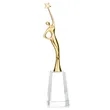 Star Goddess - Gold/Clear | https://www.bestnamebadges.com