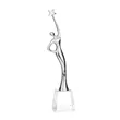 Star Goddess - Silver/Clear | https://www.bestnamebadges.com