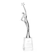 Star Goddess - Silver/Clear | https://www.bestnamebadges.com
