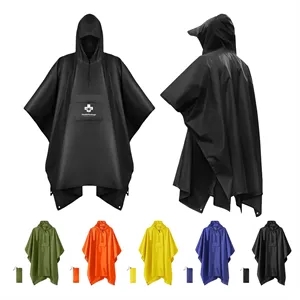 3 in 1 Hooded Multifunctional Raincoat