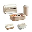 3 Compartments Bento Lunch Box W/ Cutlery | https://www.bestnamebadges.com