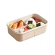 3 Compartments Bento Lunch Box W/ Cutlery | https://www.bestnamebadges.com