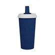 Frankie 16 oz. Double Wall Recycled Polypropylene Straw T... | https://www.bestnamebadges.com