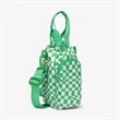 Plaid Drawstring Water Bottle Crossbody Bag | https://www.bestnamebadges.com