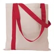 Striped Economy Tote | https://www.bestnamebadges.com